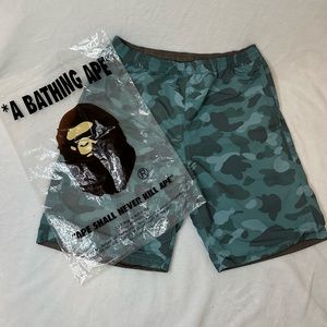 NWOT BAPE Color Camo Reversible Shorts